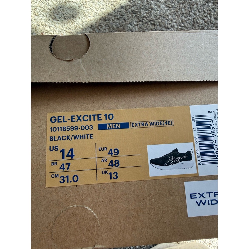 ASICS Gel-Excite 10 Men's Size 14 EXTRA WIDE (4E) - Picture 4 of 5